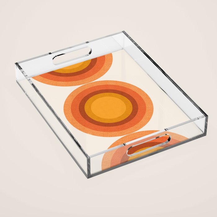 Retro Sun  Acrylic Tray Gallery Image 1