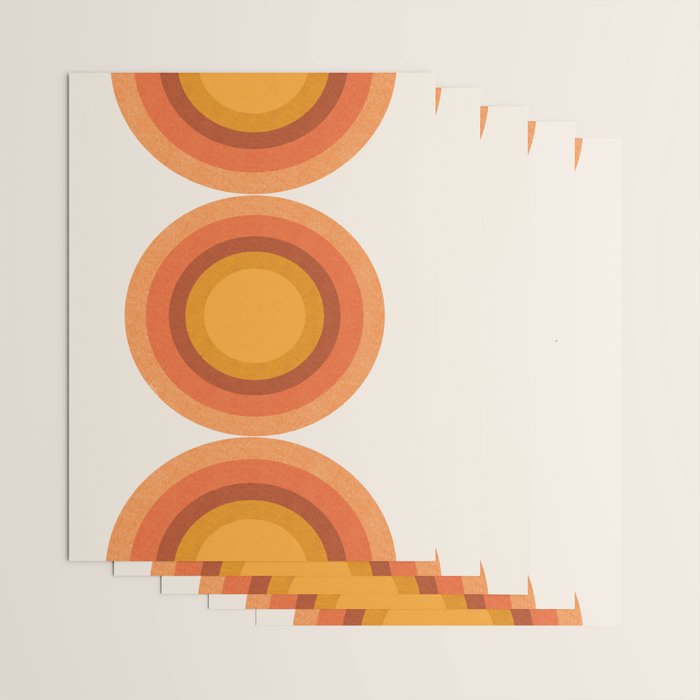 Retro Sun  Wrapping Paper Gallery Image 3
