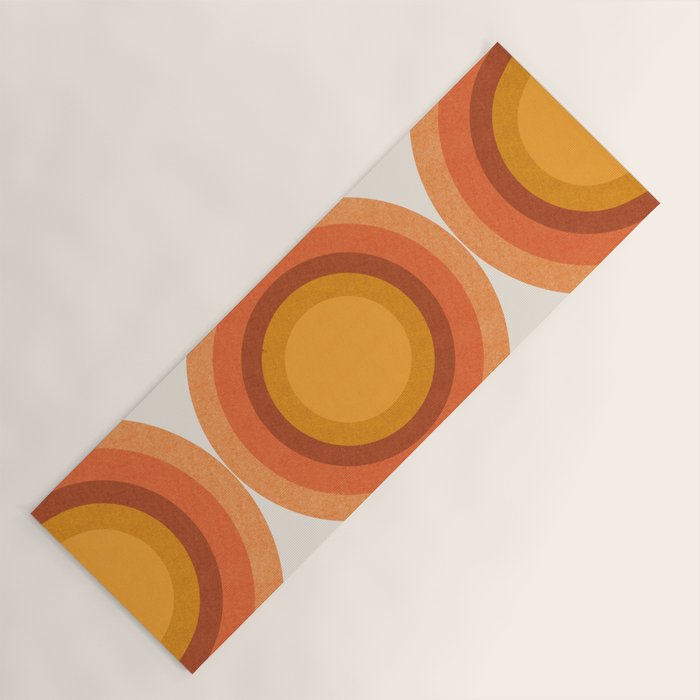 Retro Sun  Yoga Mat Gallery Image 1
