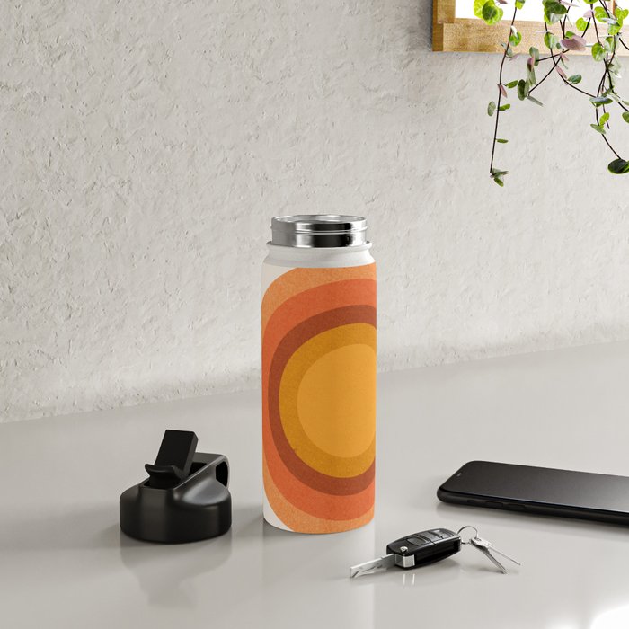 Retro Sun  Water Bottle Gallery Image 4