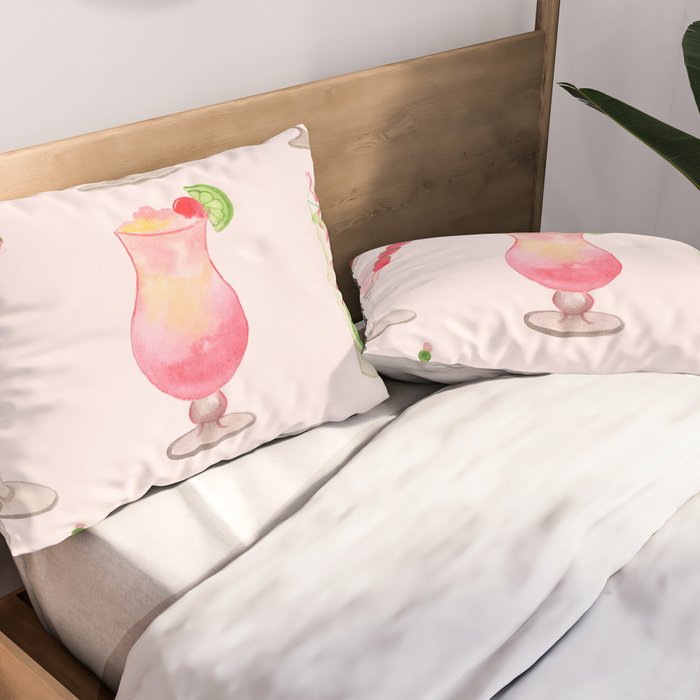 Summer Cocktails 12 Pillow Sham Gallery Image 2