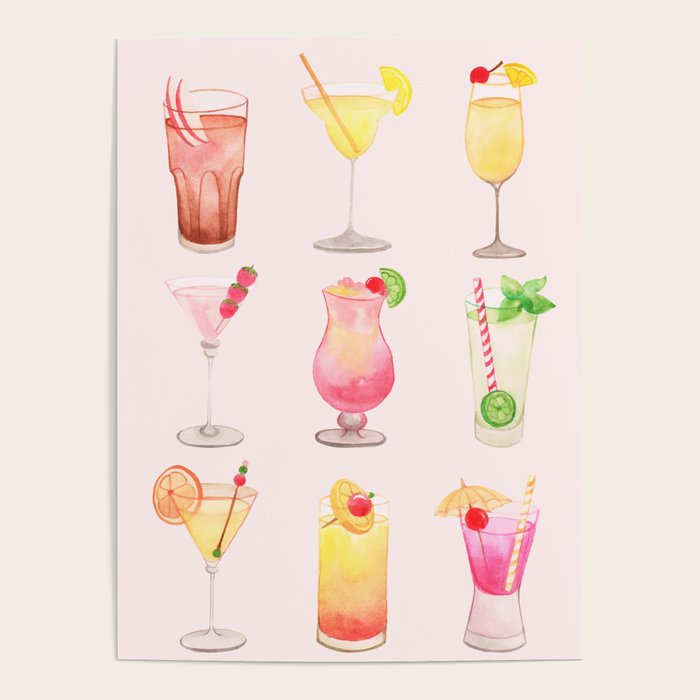 Summer Cocktails 12 Poster Gallery Image 4
