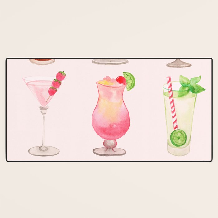 Summer Cocktails 12 Desk Mat Gallery Image 3