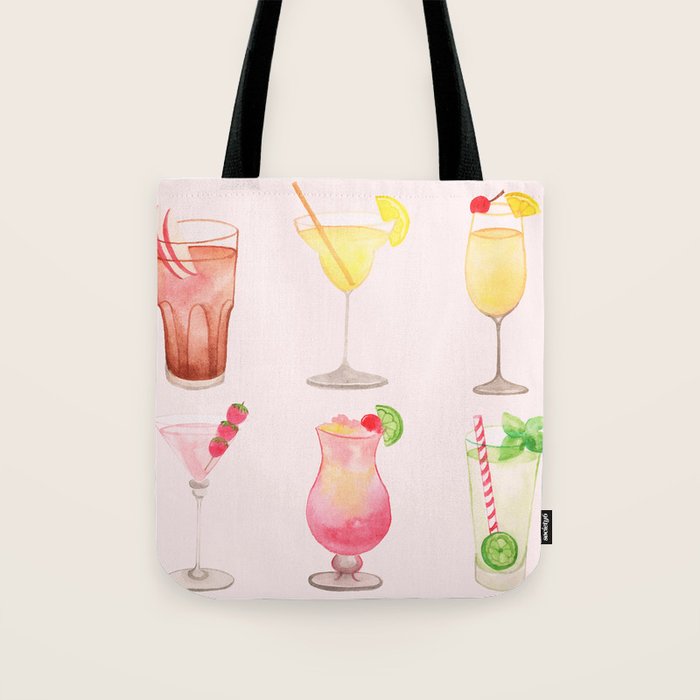 Summer Cocktails 12 Tote Bag Gallery Image 1