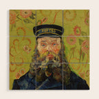 The Postman (Joseph Roulin) by Vincent Van Gogh Wood Wall Art Gallery Image 1