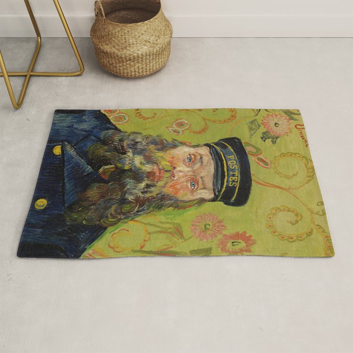 The Postman (Joseph Roulin) by Vincent Van Gogh Rug Gallery Image 1
