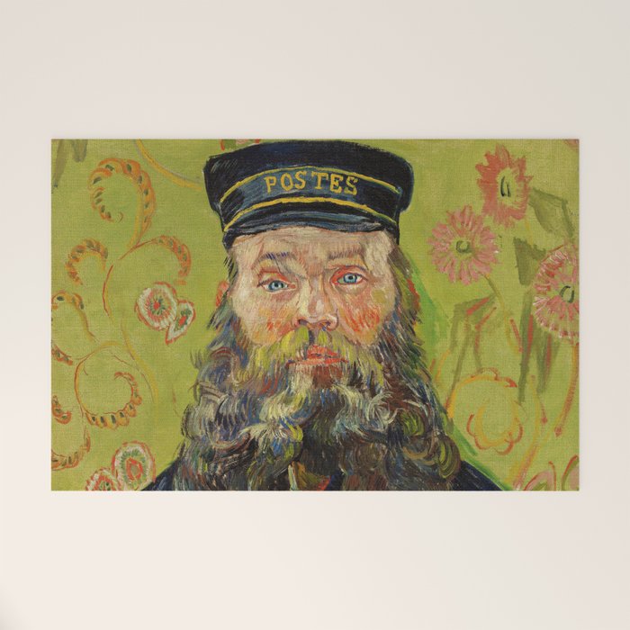 The Postman (Joseph Roulin) by Vincent Van Gogh Welcome Mat Gallery Image 1