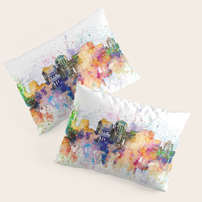 nashville skyline artistic Pillow Sham Gallery Image 3