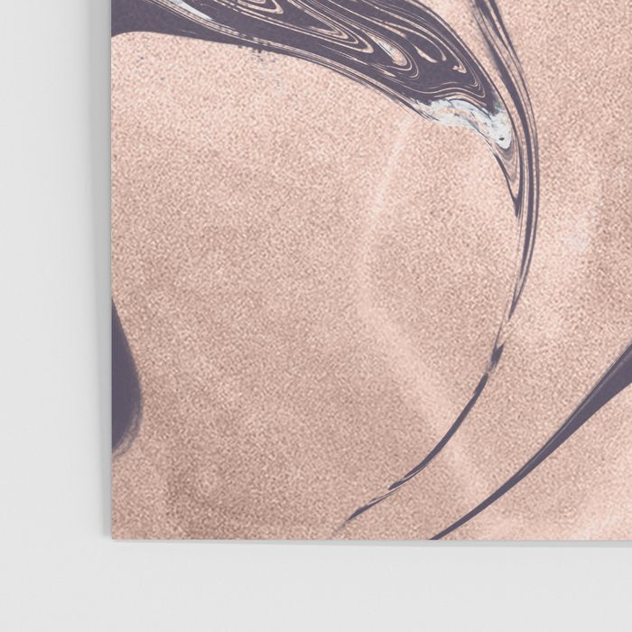 Liquid Rose Gold Violet and Marble Poster Gallery Image 3