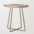 Liquid Rose Gold Violet and Marble Side Table Gallery Image 1