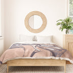 Liquid Rose Gold Violet and Marble Duvet Cover Gallery Image 3