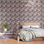 Liquid Rose Gold Violet and Marble Wallpaper Gallery Image 3