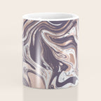 Liquid Rose Gold Violet and Marble Coffee Mug Gallery Image 4