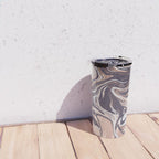 Liquid Rose Gold Violet and Marble Travel Mug Gallery Image 4