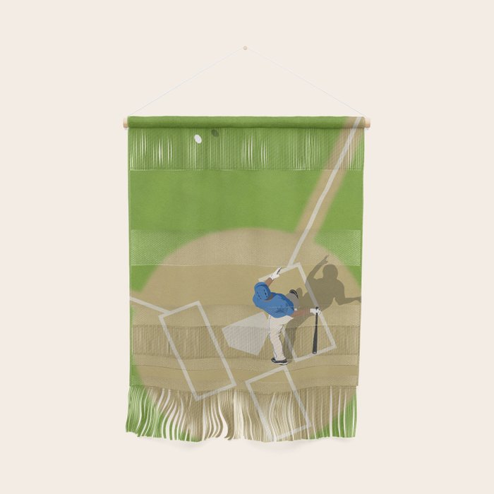 Baseball Player From Above  Wall Hanging Gallery Image 1