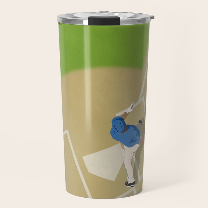Baseball Player From Above  Travel Mug Gallery Image 1