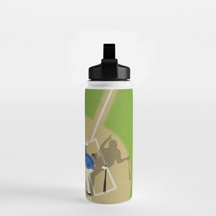 Baseball Player From Above  Water Bottle Gallery Image 2