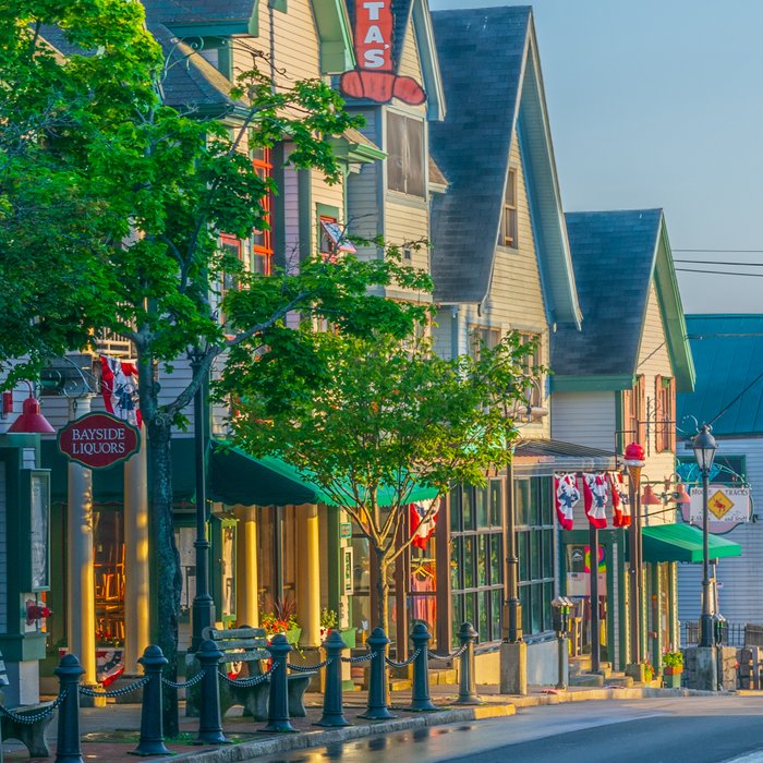 Bar Harbor Maine Main Street Dawn Print Coffee Mug Gallery Image 2