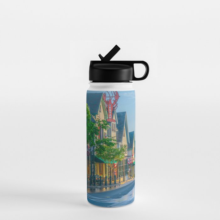 Bar Harbor Maine Main Street Dawn Print Water Bottle Gallery Image 1
