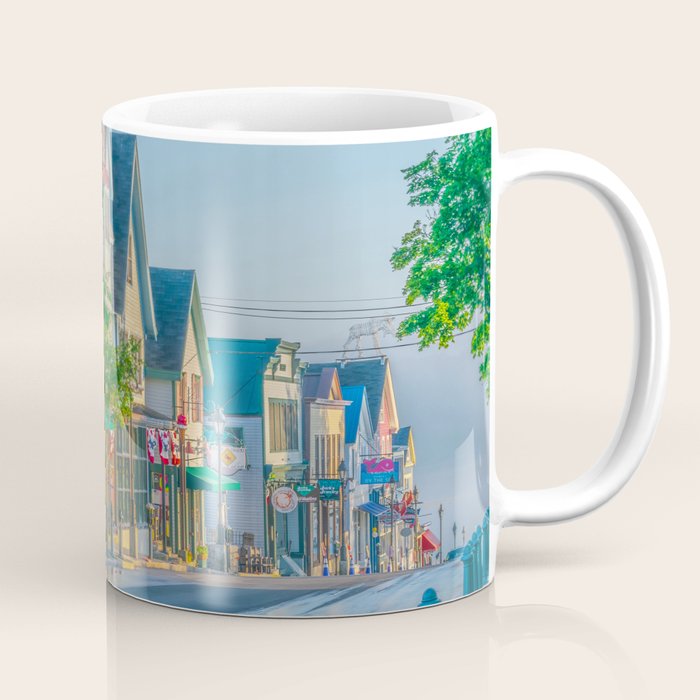 Bar Harbor Maine Main Street Dawn Print Coffee Mug Gallery Image 1