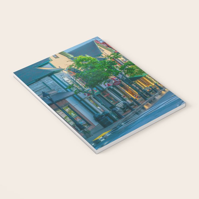Bar Harbor Maine Main Street Dawn Print Notebook Gallery Image 3
