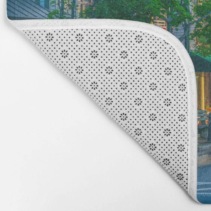 Bar Harbor Maine Main Street Dawn Print Bath Mat Gallery Image 2