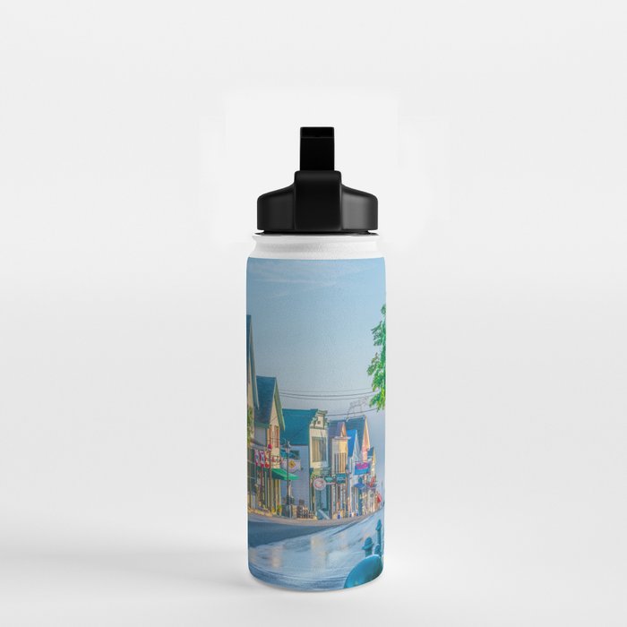 Bar Harbor Maine Main Street Dawn Print Water Bottle Gallery Image 2