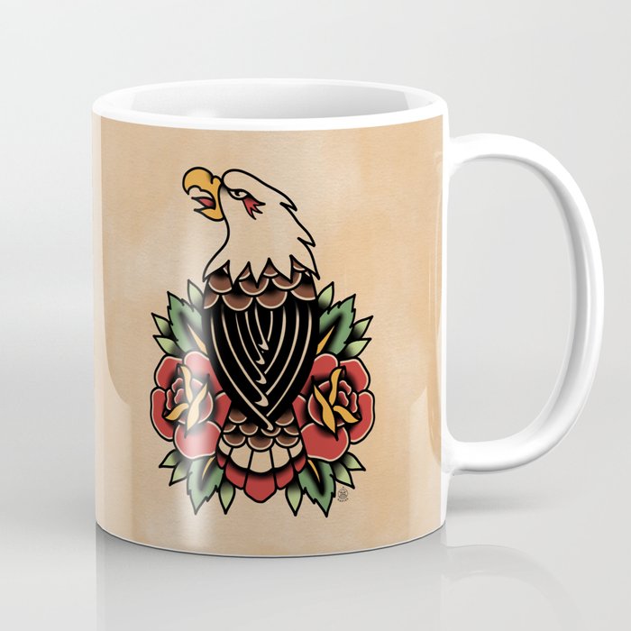 Colour Vintage Eagle Coffee Mug Gallery Image 1