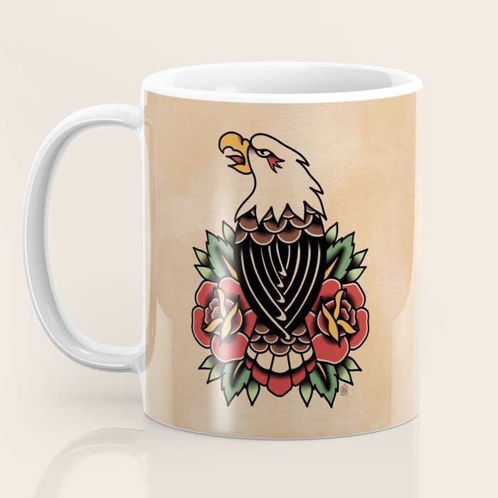 Colour Vintage Eagle Coffee Mug Gallery Image 3