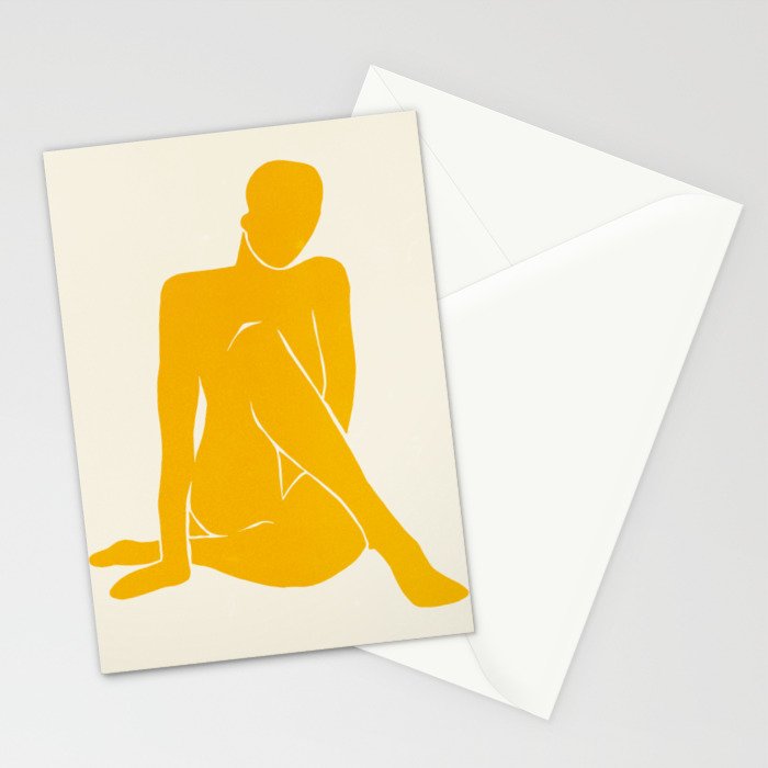 Nude III: Tulip Yellow Edition Stationery Card Gallery Image 2