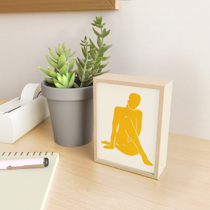 Nude III: Tulip Yellow Edition Mini Art Print Gallery Image 2