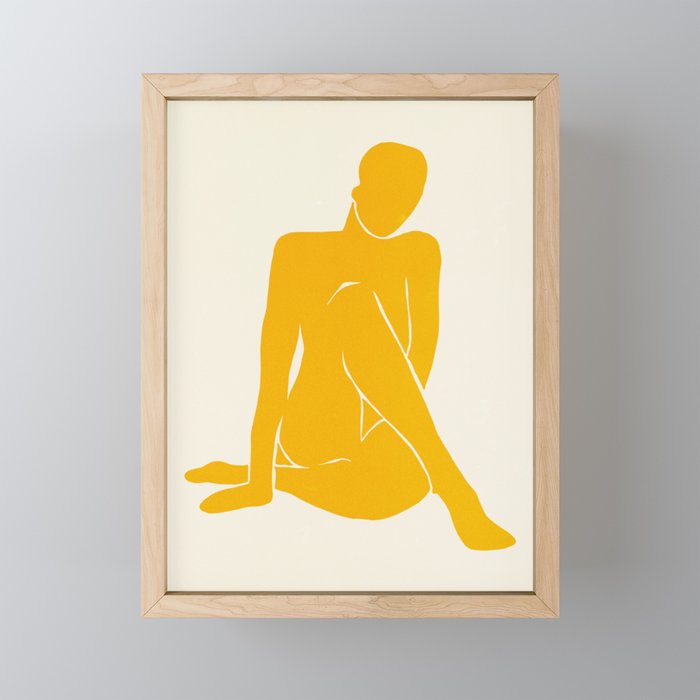 Nude III: Tulip Yellow Edition Mini Art Print Gallery Image 1