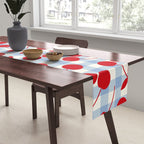 Red Cherries & Baby Blue Gingham Table Runner Gallery Image 2