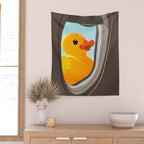 Hello! Yellow Duck Wall Tapestry Gallery Image 2