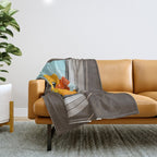 Hello! Yellow Duck Throw Blanket Gallery Image 1