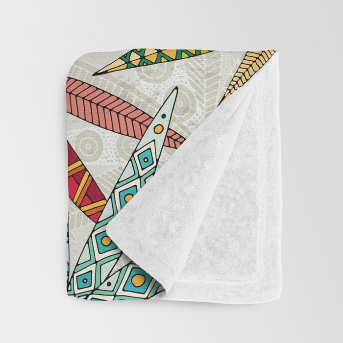boho weed light Throw Blanket Gallery Image 3