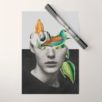 collage art / bird 2 Wrapping Paper Gallery Image 1