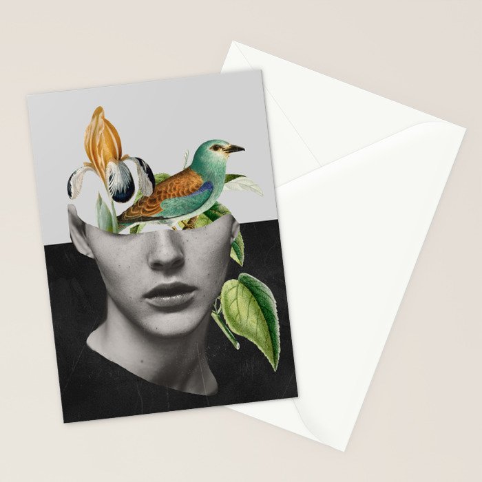 collage art / bird 2 Stationery Card Gallery Image 2