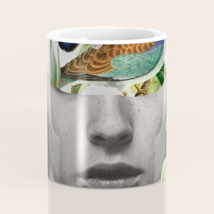 collage art / bird 2 Coffee Mug Gallery Image 4