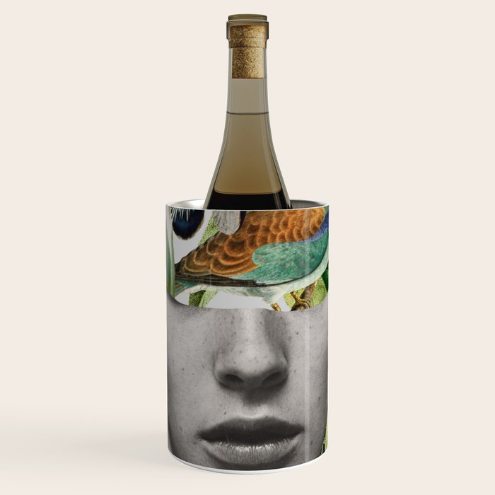 collage art / bird 2 Wine Chiller Gallery Image 1