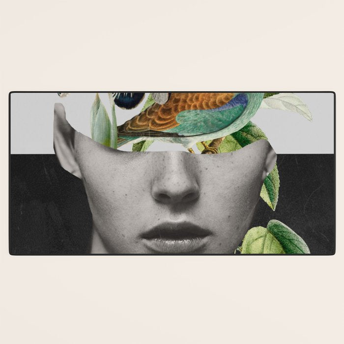 collage art / bird 2 Desk Mat Gallery Image 3
