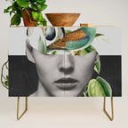collage art / bird 2 Credenza Gallery Image 1