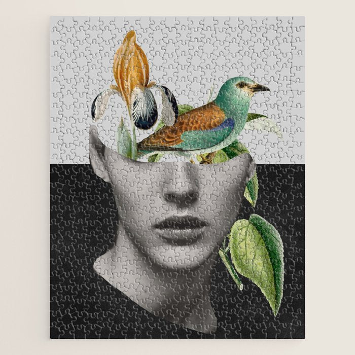 collage art / bird 2 Jigsaw Puzzle Gallery Image 1