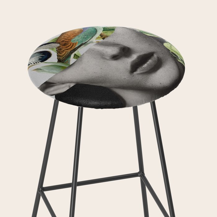 collage art / bird 2 Stool Gallery Image 2