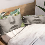 collage art / bird 2 Pillow Sham Gallery Image 2