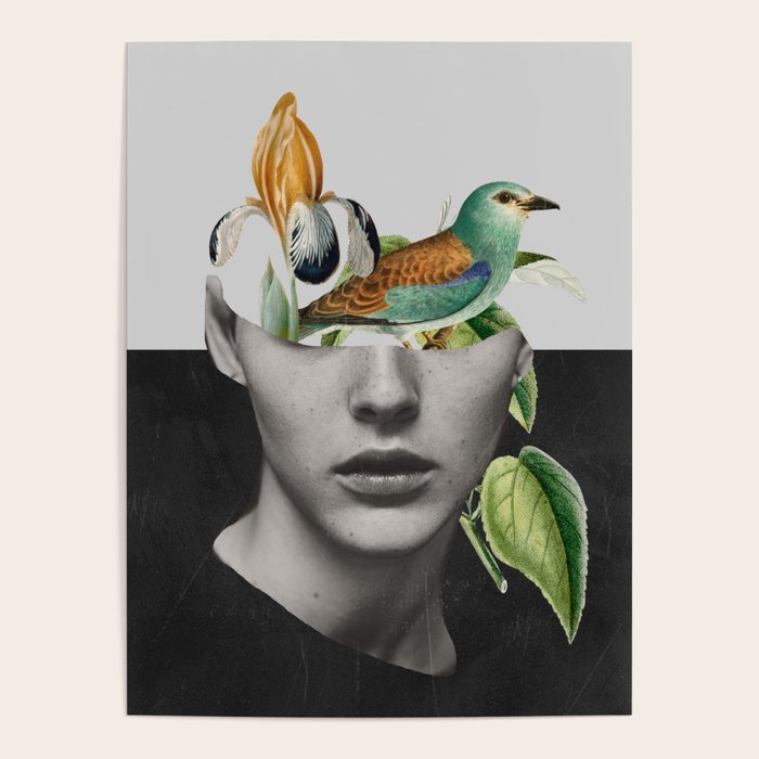 collage art / bird 2 Poster Gallery Image 1