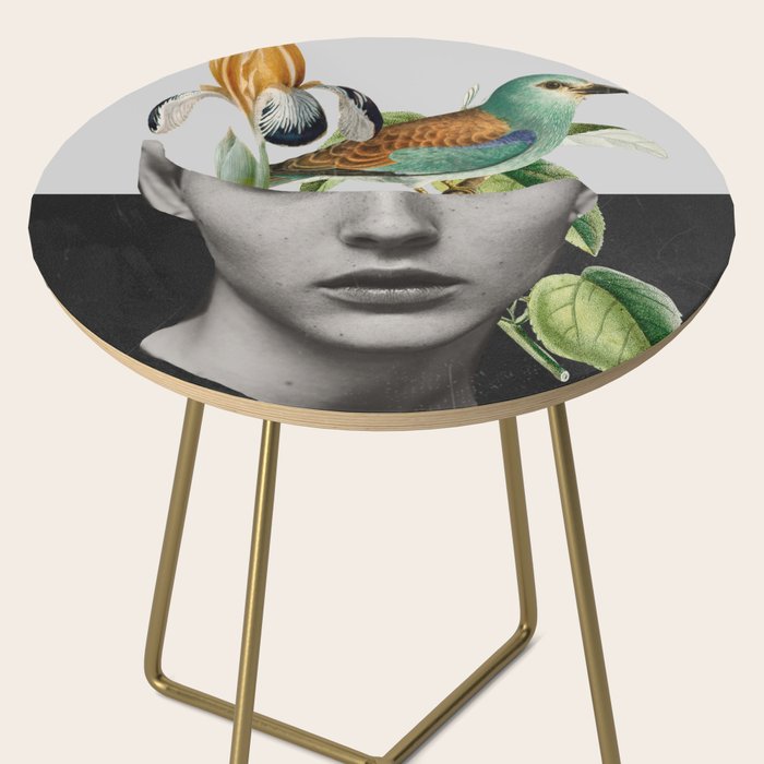 collage art / bird 2 Side Table Gallery Image 2