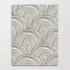 Boho Rainbows in Black and White Notebook Gallery Image 4