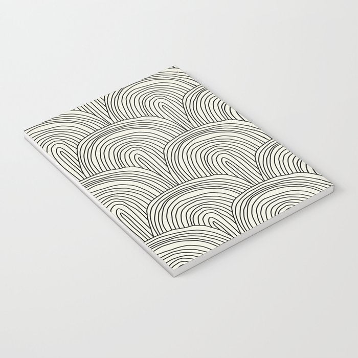 Boho Rainbows in Black and White Notebook Gallery Image 3