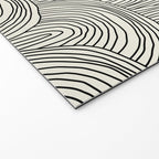 Boho Rainbows in Black and White Welcome Mat Gallery Image 2